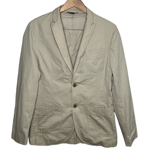 Armani Exchange Tan 2 Button Blazer Jacket Women Size Small Blemish - Picture 1 of 8